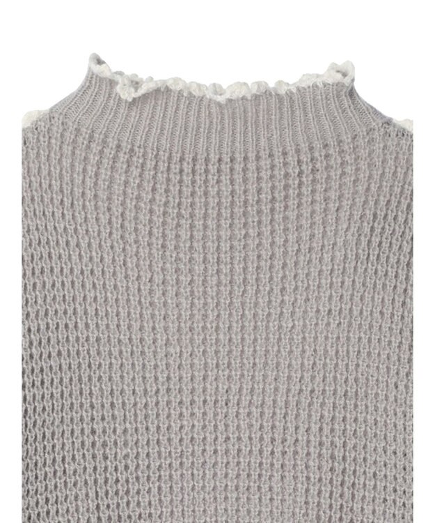 Green Parks ・Ｐｅｔｉｔ　Ｆｌｅｕｒ　ハイショクパイピングニット Gray