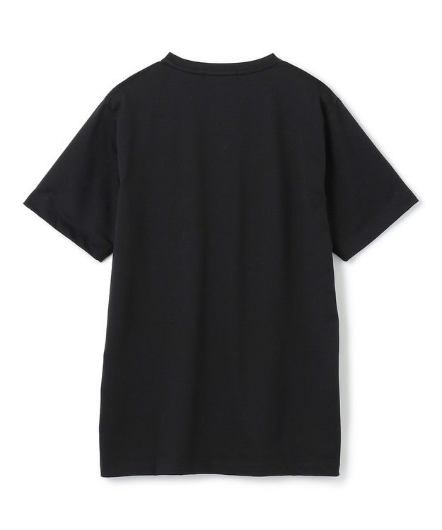 JOSEPH HOMME スビンソフトジャージー　ヘンリーネック半袖カットソー ブラック系