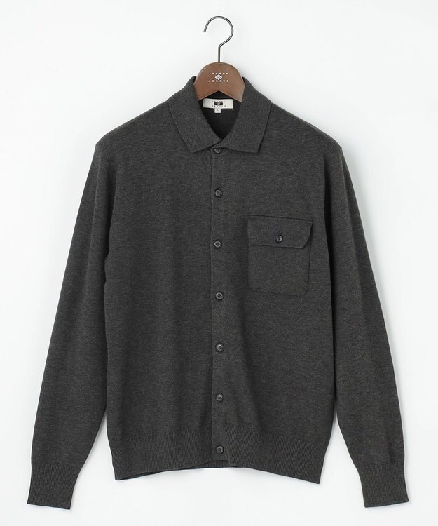 JOSEPH ABBOUD 【チクチクしない/イージーケア/3シーズン対応/サスティナブル】SNOWY  シャツカーディガン グレー系