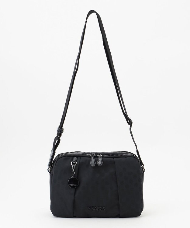 Y'SACCS 【ムック本掲載】Polka Dots スクエアポシェット ブラック