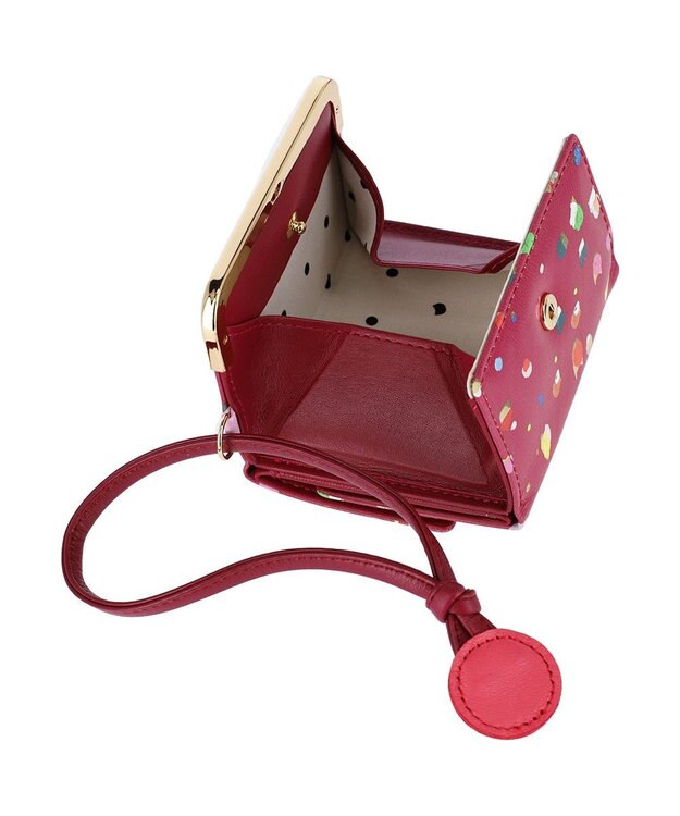 tsumori chisato CARRY てんてん ミニ財布 3つ折り財布 ボルドー
