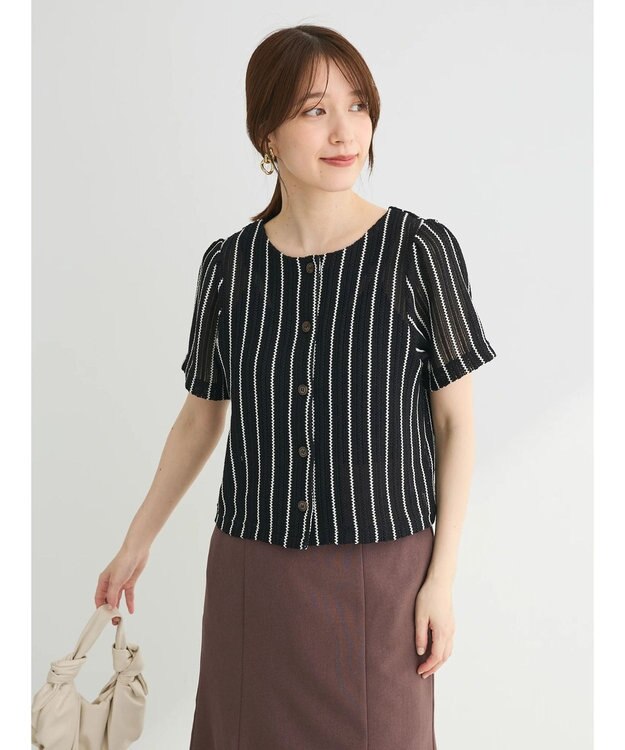 Green Parks ラッセルレースカットプルオーバー Black