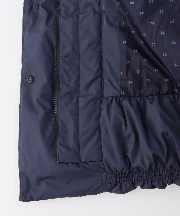 組曲 KIDS 【150-160cm】中綿 ショートコート ネイビー系