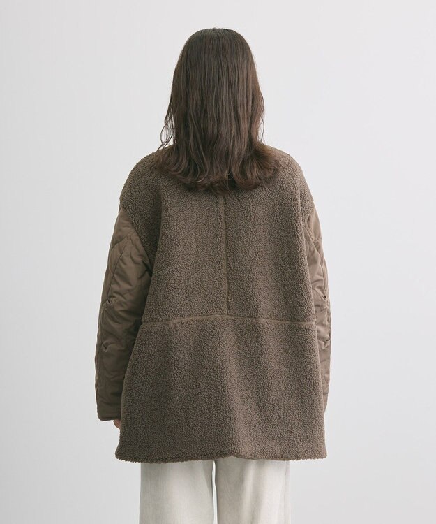 AMERICAN HOLIC 軽ポカ２ＷＡＹリバーシブルキルトアウター Mocha