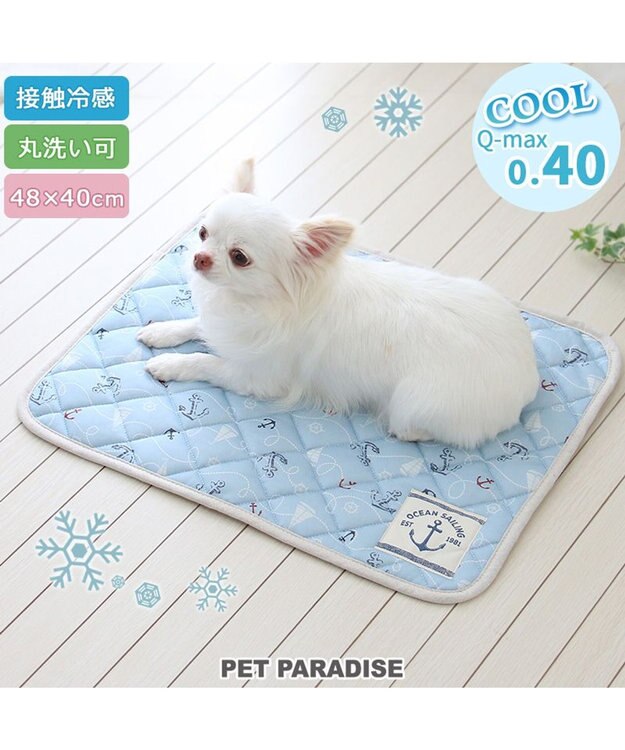 PET PARADISE ペットパラダイス クール マット 《マリン柄》 48×40cm マリン柄