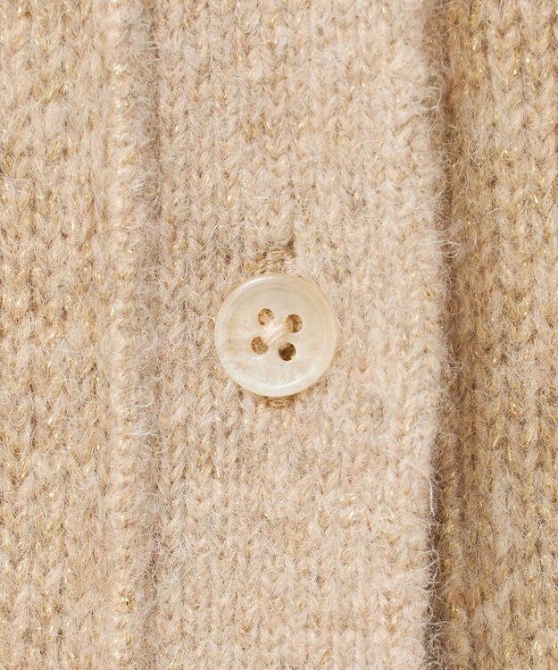 23区 【エステータ】シャイニーカーディガン ベージュ