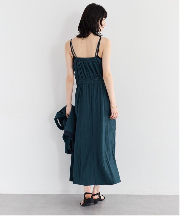 YECCA VECCA 【UVカット/遮熱/接触冷感】COOLカーゴキャミワンピース Blue Green