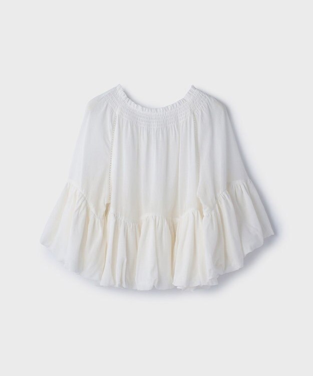 GRACE CONTINENTAL バルーンカフタントップ ホワイト