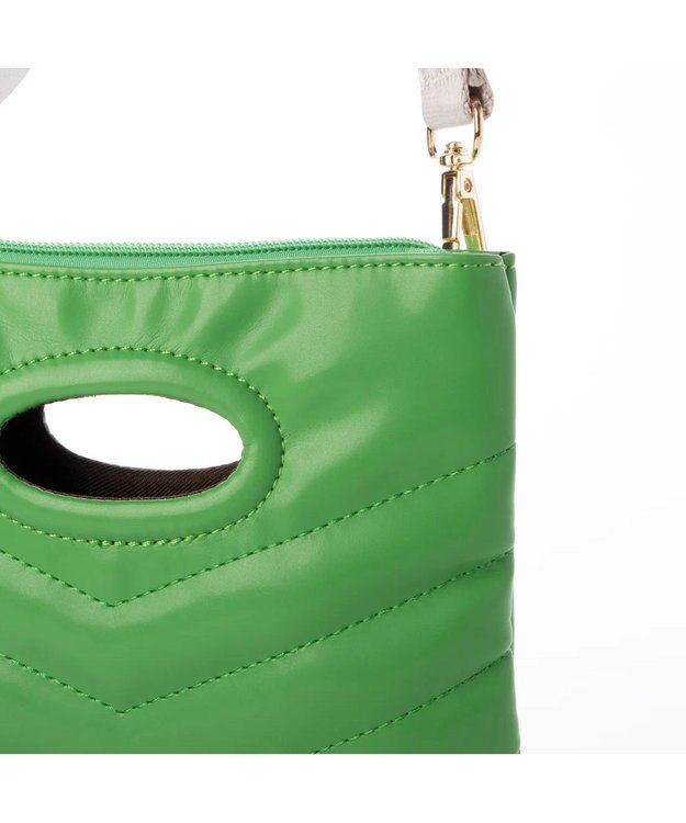 UNBILLION cachecache プクプクミニショルダー グリーン