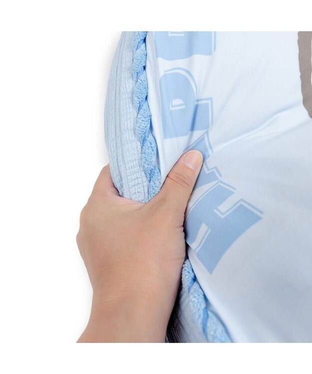 PET PARADISE スヌーピー  プレゼント クッション 接触冷感 ライトブルー