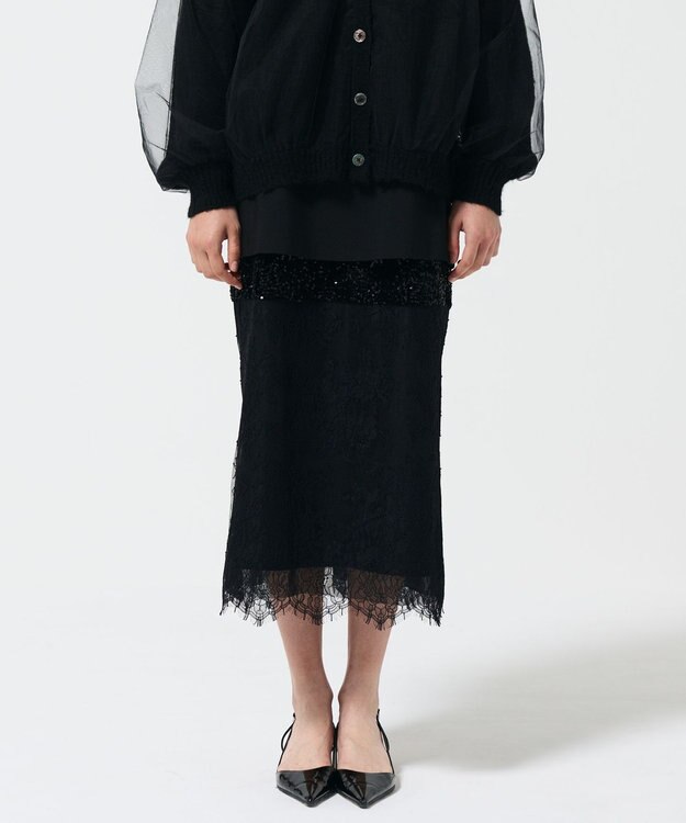 GRACE CONTINENTAL コンビタイトスカート ブラック