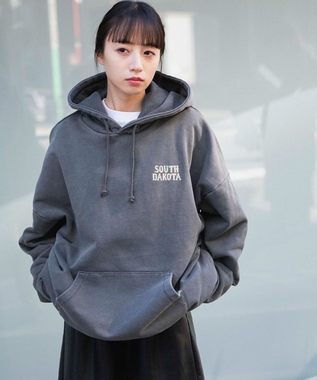 WEGO ピグメントグラフィックプルパーカー 柄3