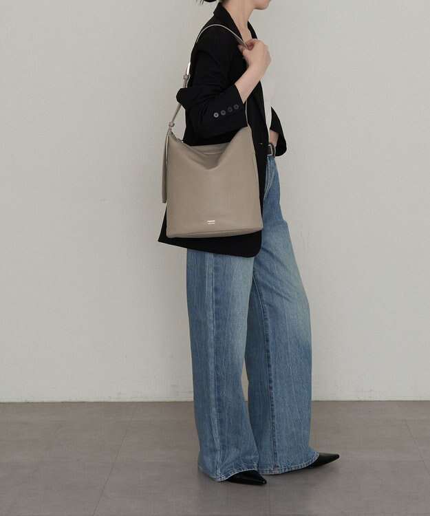 レザー丸底バケットバッグ(CE-1615) / russet | ファッション通販