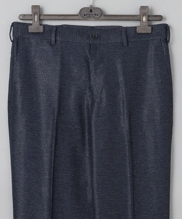 GOTAIRIKU 新素材セットアップ【通気性抜群/洗える/シワになりにくい】カラミプリントストレッチセットアップ パンツ ネイビー系8