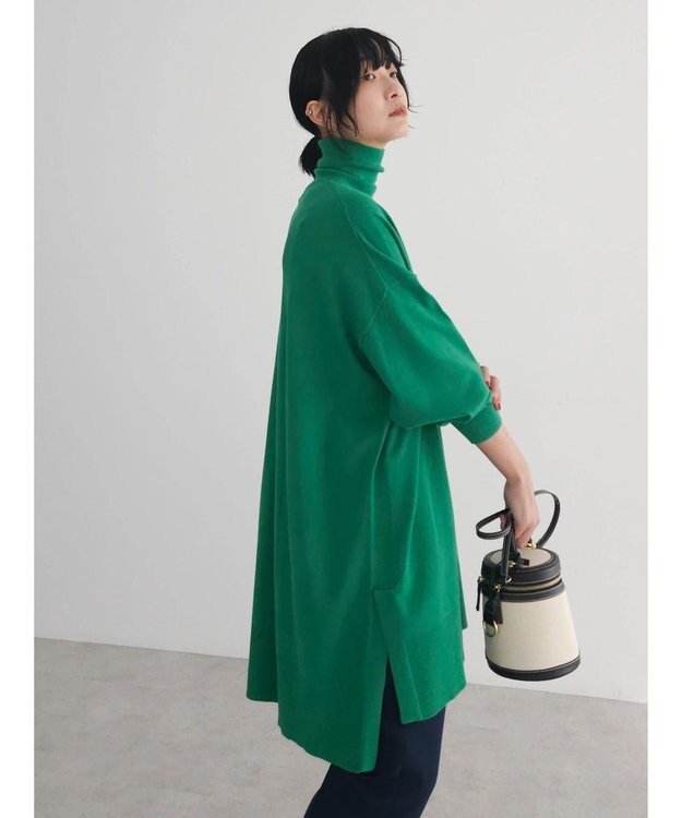 Green Parks もちやわ　タートルニットチュニック Green