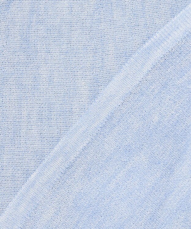 ANY SIS 【洗える】フリルシアー ニット ライトブルー