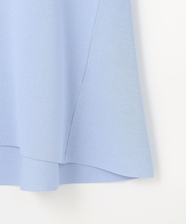 ANY SIS S 【UVカット・洗える】フレアニット チュニック ライトブルー