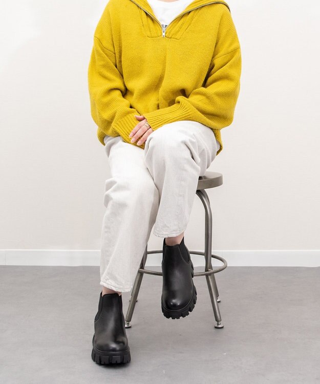 Bridget Birkin 【PARADIS COULEUR】防滑ソール撥水サイドゴアアンクルブーツ ブラック