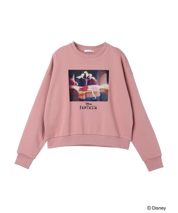 Green Parks ＦＡＮＴＡＳＩＡ／プリント裏毛プルオーバー Pink