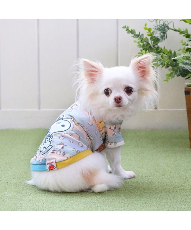 PET PARADISE スヌーピー トレーナー《キャンプ柄》 小型犬 カーキ