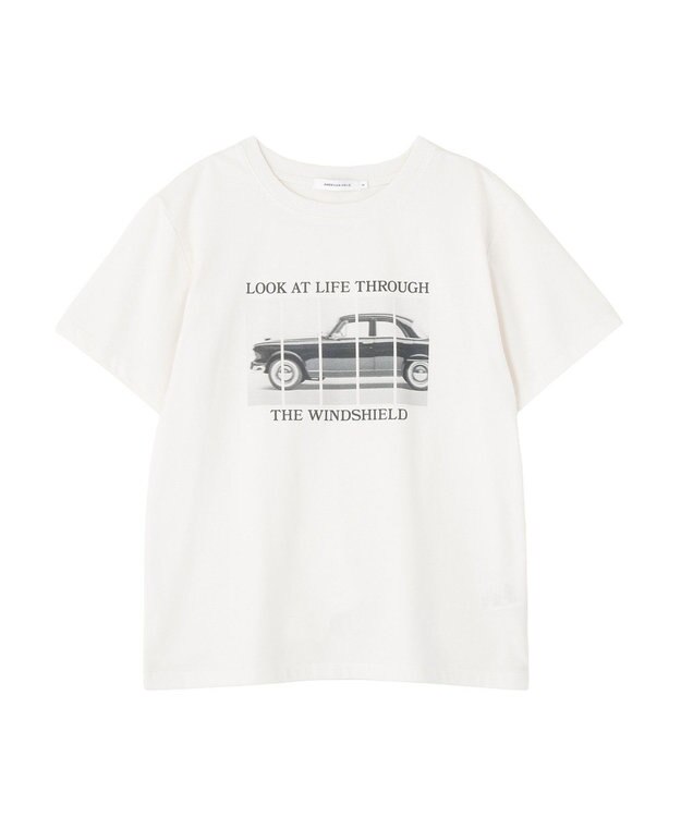 AMERICAN HOLIC フォト&レタリングプリントTシャツ Off White