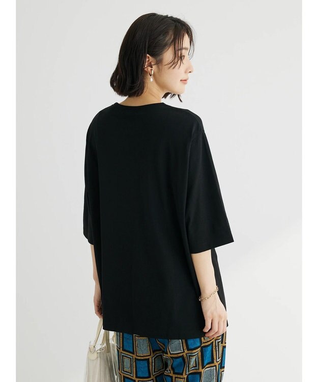 Green Parks アシメトリーデザインチュニック Black