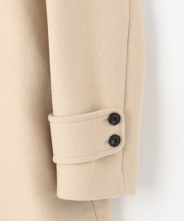 組曲 バイカラーダッフル ウールコート ベージュ系