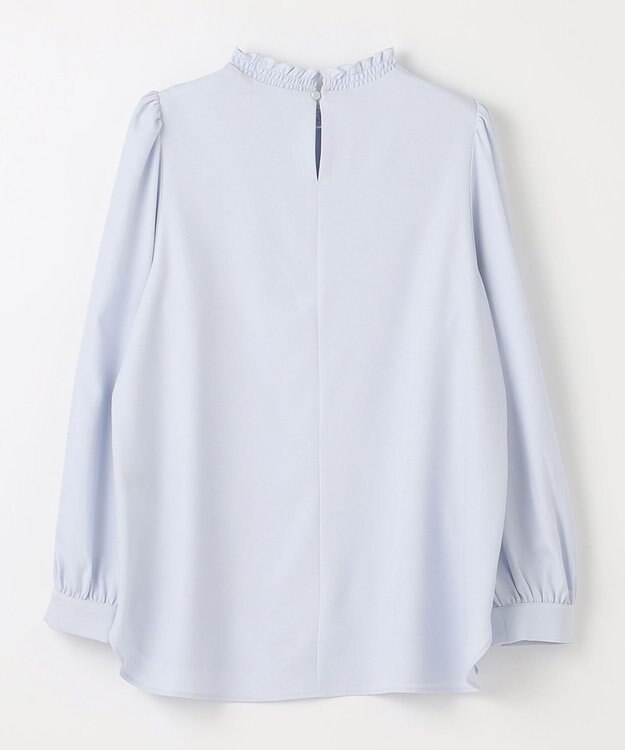 ANY SIS フリルスタンド ブラウス サックスブルー