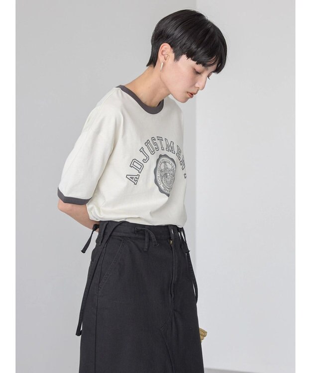 AMERICAN HOLIC リンガーロゴプルオーバー① Ivory