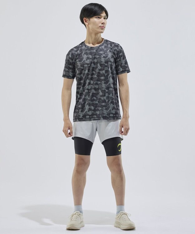 CW-X 【MEN】 CW-X 股関節サポート タイツ 【大谷翔平愛用モデル・撮影着用品番】 下半身の軸がブレにくい 骨盤サポート 球技 陸上 ハーフ ひざ上丈 5分丈 メンズ HOO505 /ワコール ブラックスペシャル