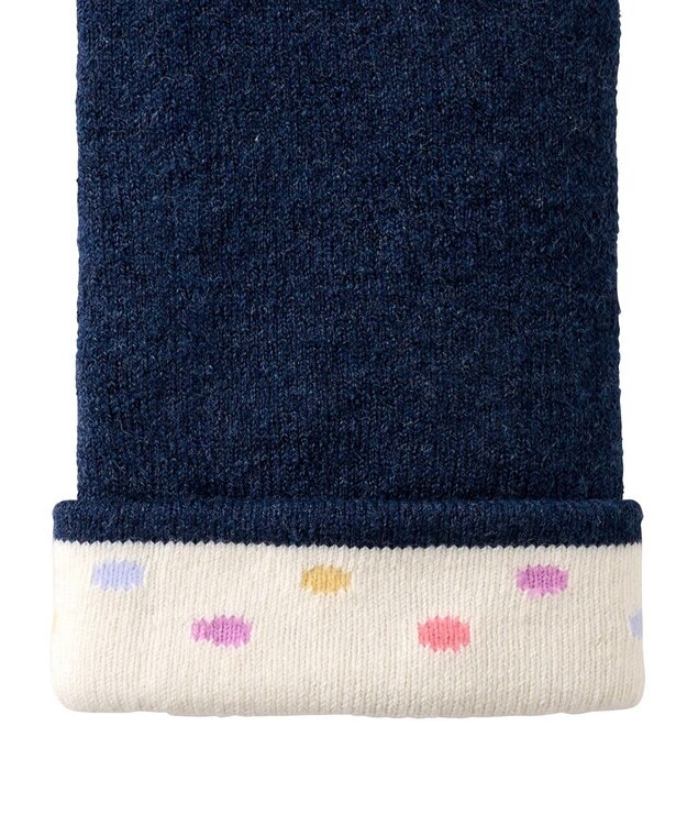 MIKI HOUSE HOT BISCUITS 【70-100cm】 おしりフリル 9分丈ベビースパッツ インディゴブルー