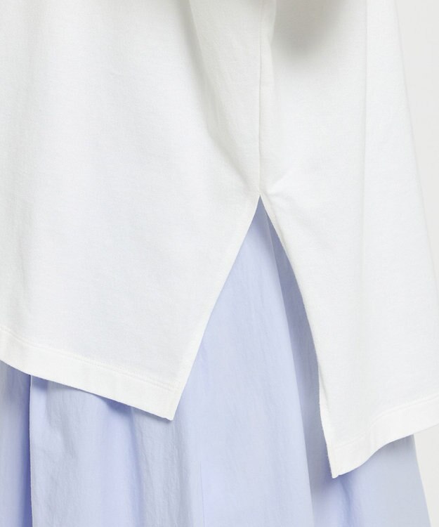 uncrave 【佐藤晴美さん着用・洗濯機洗い可】プレーンストレッチ ビッグTシャツ オフ