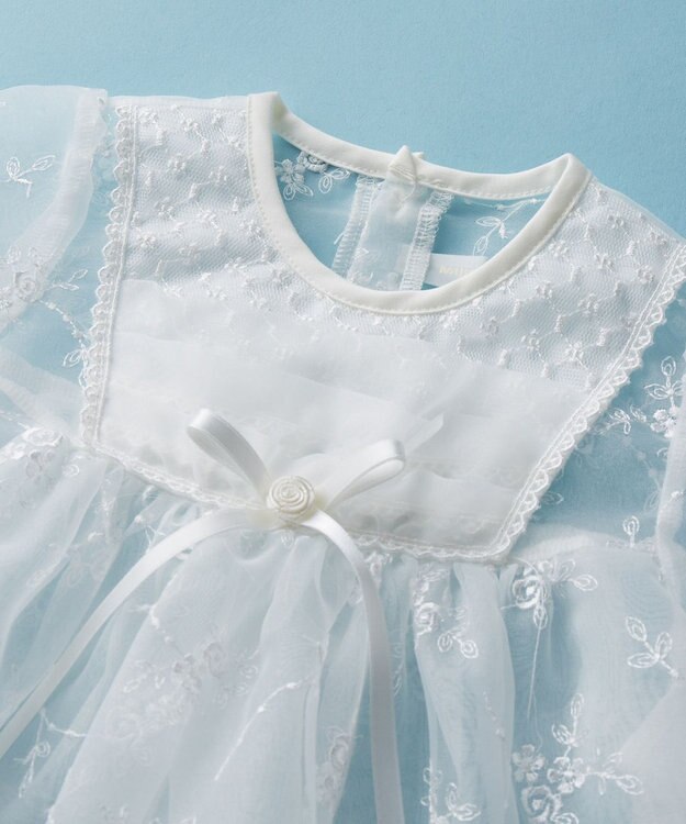 MIKI HOUSE HOT BISCUITS 【ミキハウス】【50-60cm】セレモニードレスセット【通年向け】【箱入】 白