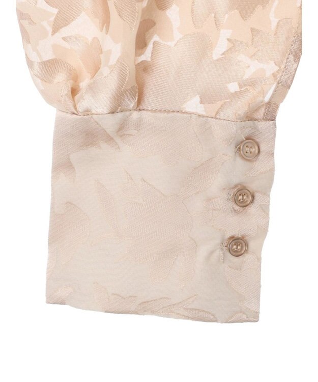 Green Parks AnriettMusee 花柄オパールシャーリングブラウス Beige