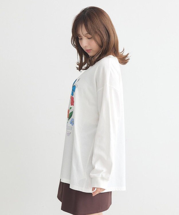 earth music&ecology いいこと奏でるグラフィックＴシャツ White