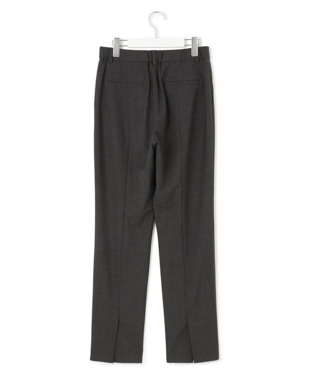 23区 【洗える】TWマットクロス スティック パンツ チャコール系