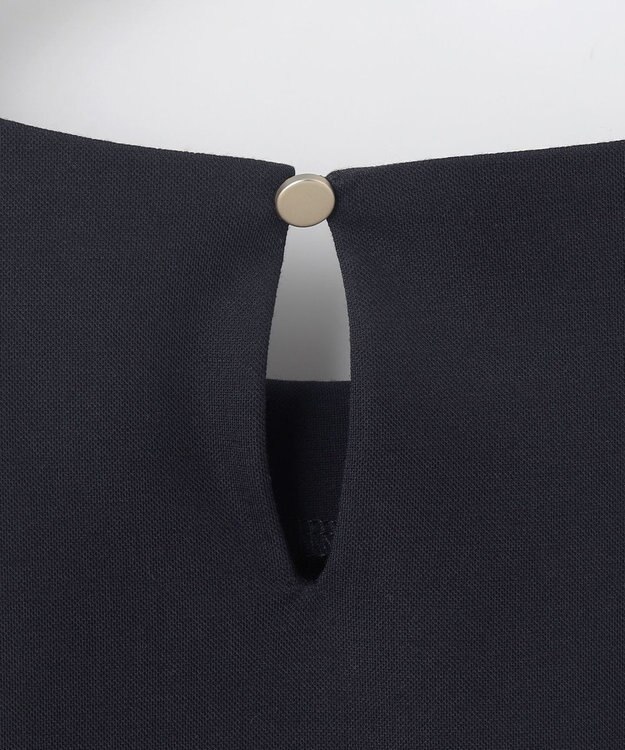 ANY SIS 【接触冷感・UVカット・洗える】ハイストレッチスムースタックスリーブ カットソー ネイビー