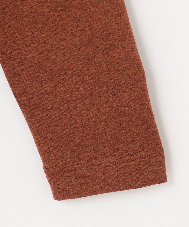 JOSEPH ABBOUD 【オーガニックコットン】ヴィンテージインレー ハイネックZIP オレンジ系