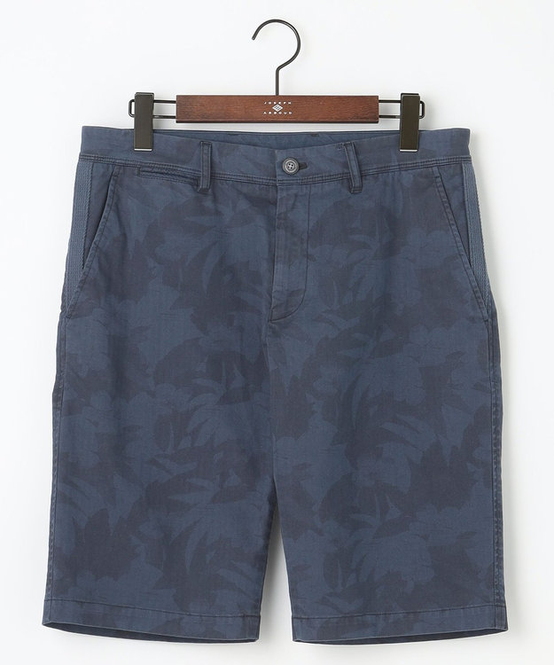 JOSEPH ABBOUD 【イタリア素材/製品染め】ボタニカルヘリンボンプリント ショーツ ネイビー系6