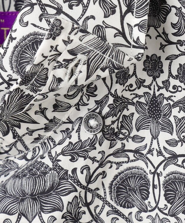 JOSEPH ABBOUD 【英国リバティ社・纏うアート・柄で魅せる】リバティプリント シャツ　25AW ホワイト系5