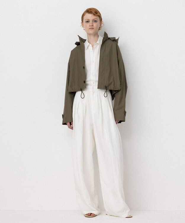 NAVE 【Nave・撥水加工】オーガニックギャバ ジャケット カーキ系