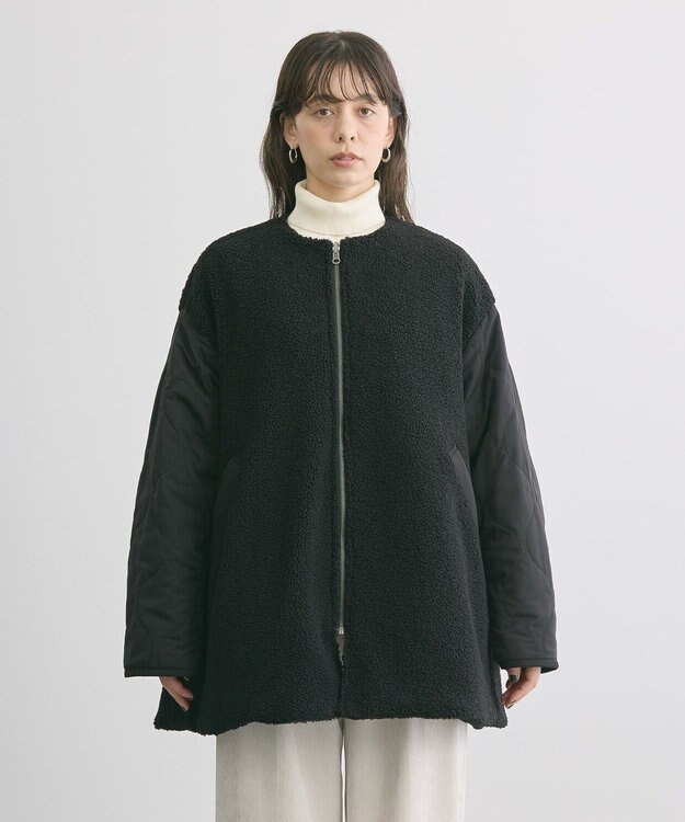 AMERICAN HOLIC 軽ポカ２ＷＡＹリバーシブルキルトアウター Black