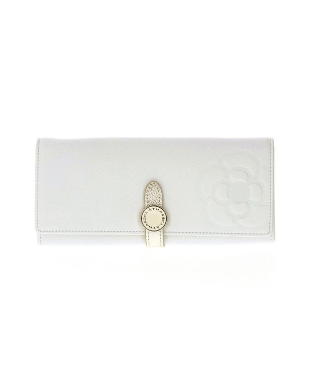 CLATHAS ブラン フラップ長財布 ホワイト