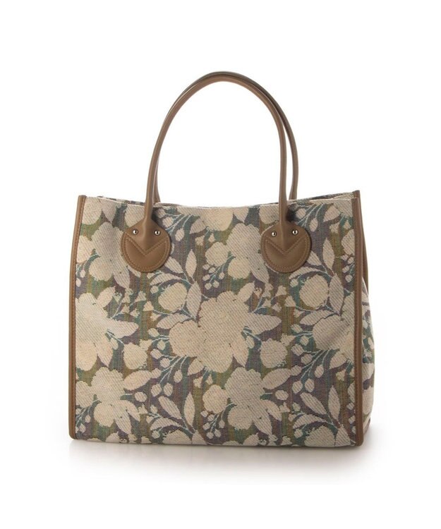 UNBILLION カシュカシュ cachecache / ジャガードスクエアトート アイボリー