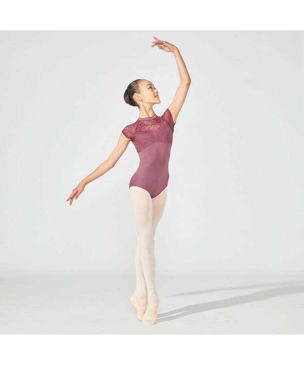 Chacott ハイネックレオタード アンティックローズ