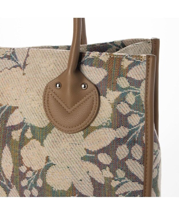 UNBILLION カシュカシュ cachecache / ジャガードスクエアトート アイボリー