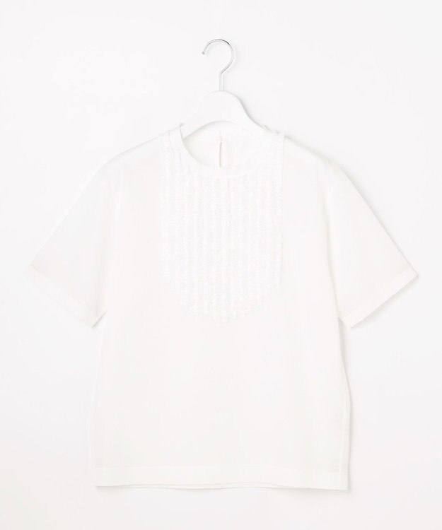 自由区 S シアーフリルジャージー カットソー オフ