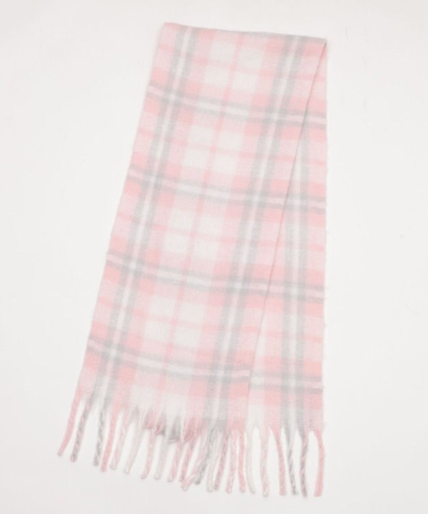 WEGO 【マフラー/ユニセックス着用】ワイドフリンジストール 柄5