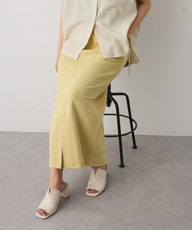 CRAFT STANDARD BOUTIQUE カットソーIラインスカート Yellow
