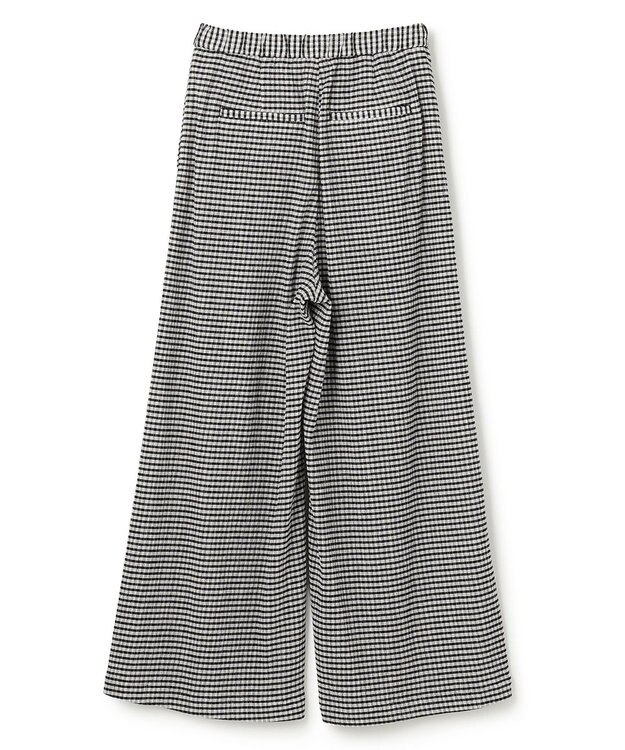 uncrave 【ご好評につき追加生産】ギンガムチェック ワイドパンツ ブラック×ホワイト